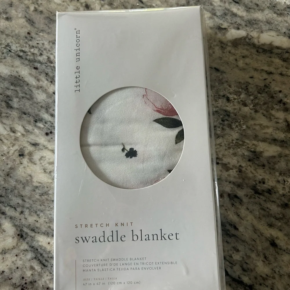 Little Unicorn Swaddle Blanket*Watercolor Rose*New! - Picture 7 of 8